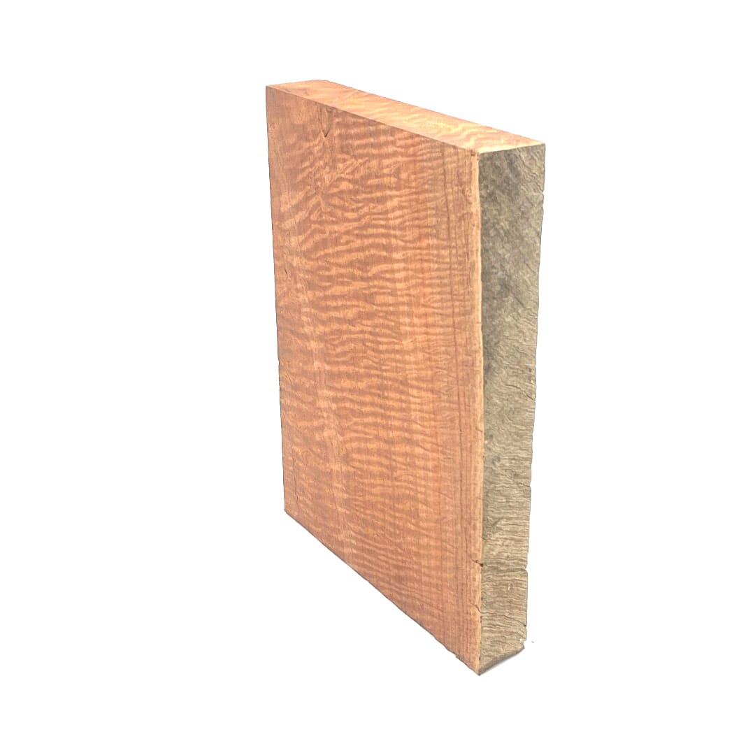 Highly Figured Redgum , Knife Handle Billet , 325 X 240 X 42, Carving , Back Side