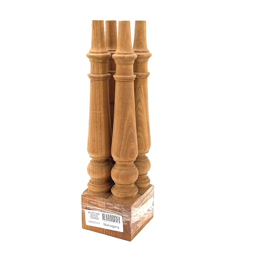 Mahogany, Leg Set, 420 X 57 X 57, Leg set, , Right Side