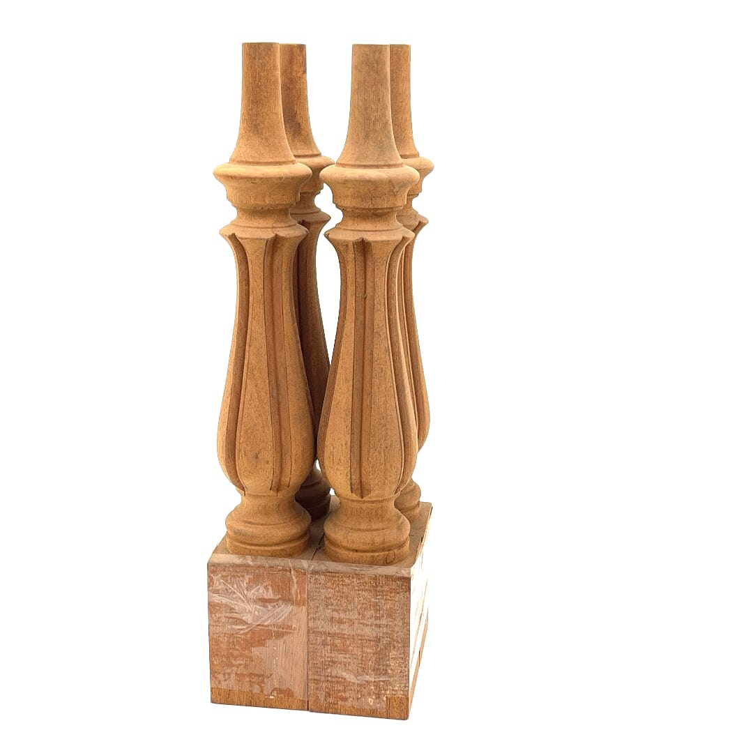 Mahogany, Leg Set, 430 X 68 X 68, Leg set, , Back Side