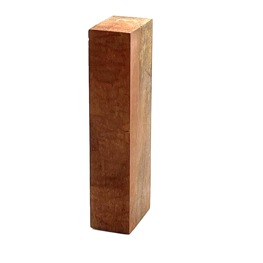 Figured Myrtle, Handle Block Stabilized , 150 X 50 X 30, Carving , Back Side