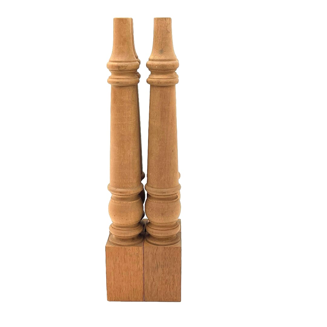 Mahogany, Leg Set, 430 X 58 X 58, Leg set, , Back Side