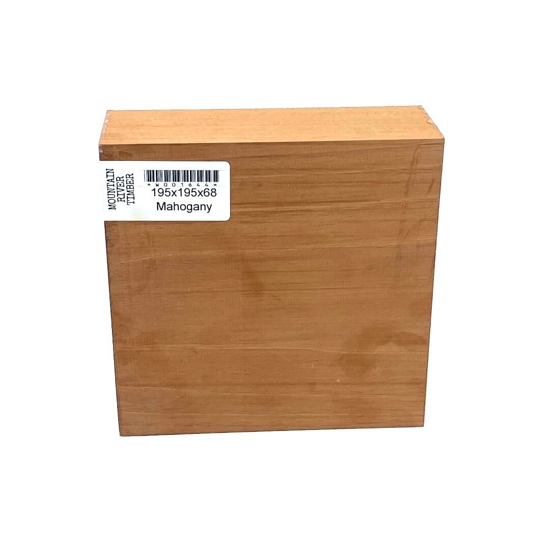Mahogany, Bowl Blank, 195 X 195 X 68, , Front Side