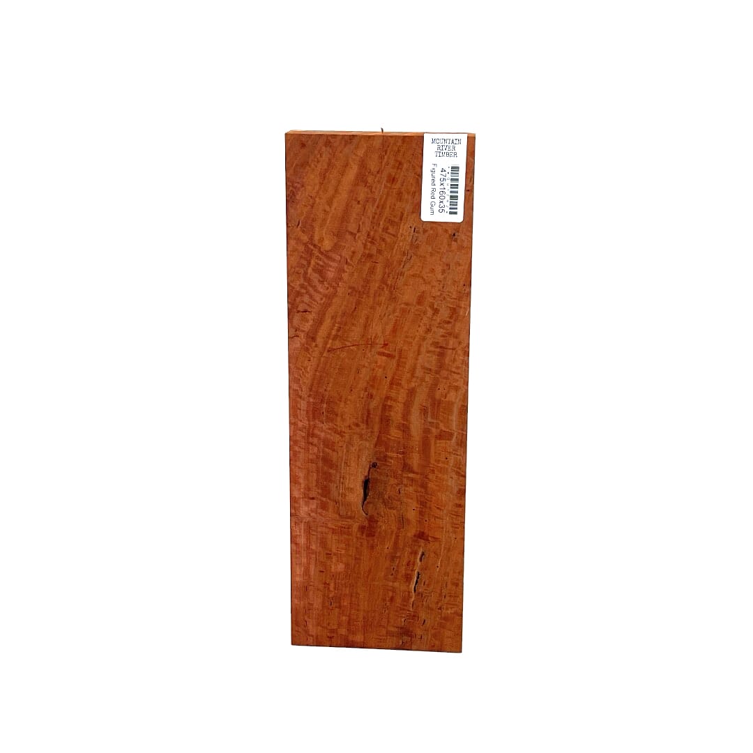 Figured Red Gum , Board DAR, 475 X 160 X 35, , Front Side