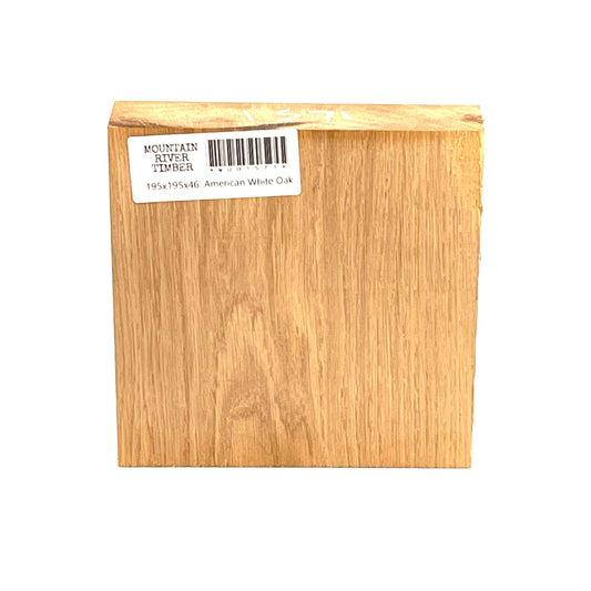 American White Oak, Bowl Blank, 195 X 195 X 46, , Front Side