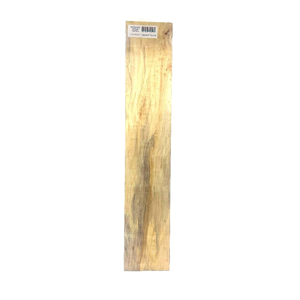 Figured Poplar, Board DAR, 750 X 140 X 25, , Front Side