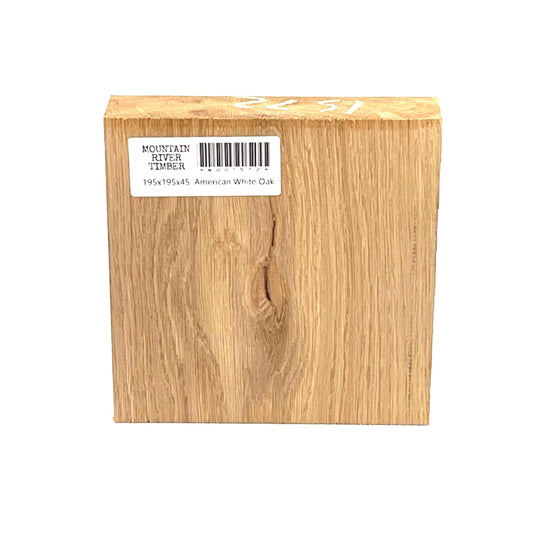 American White Oak, Bowl Blank, 195 X 195 X 45, , Front Side