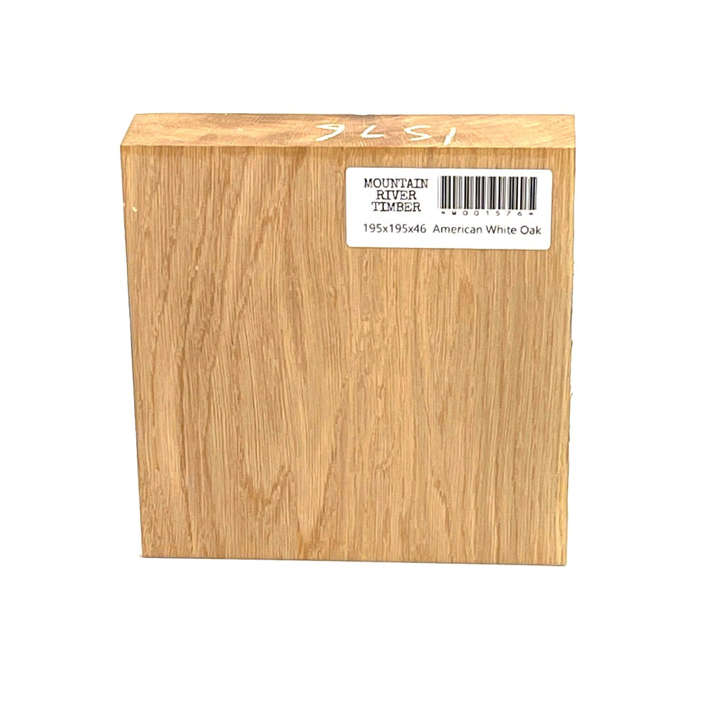 American White Oak, Bowl Blank, 195 X 195 X 46, , Front Side