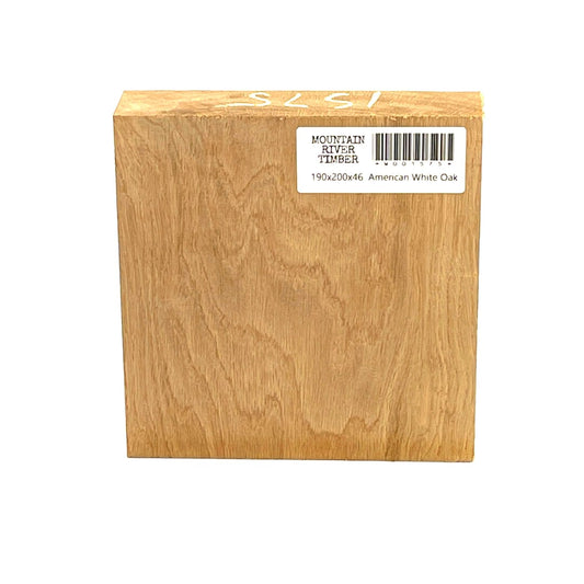 American White Oak, Bowl Blank, 190 X 200 X 46, , Front Side