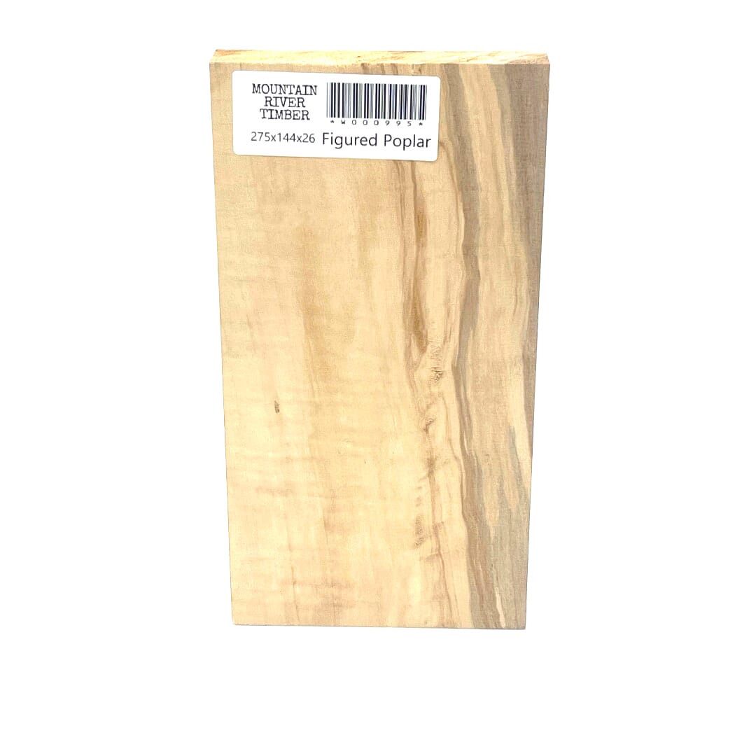 Figured Poplar, Board DAR, 275 X 144 X 26, , Front Side