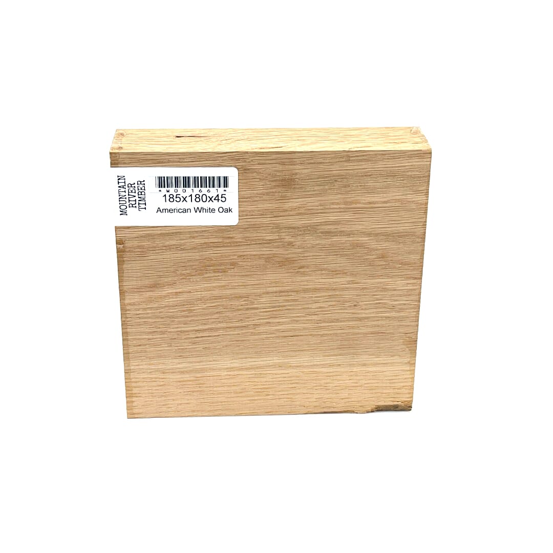American White Oak, Bowl Blank, 185 X 180 X 45, , Front Side