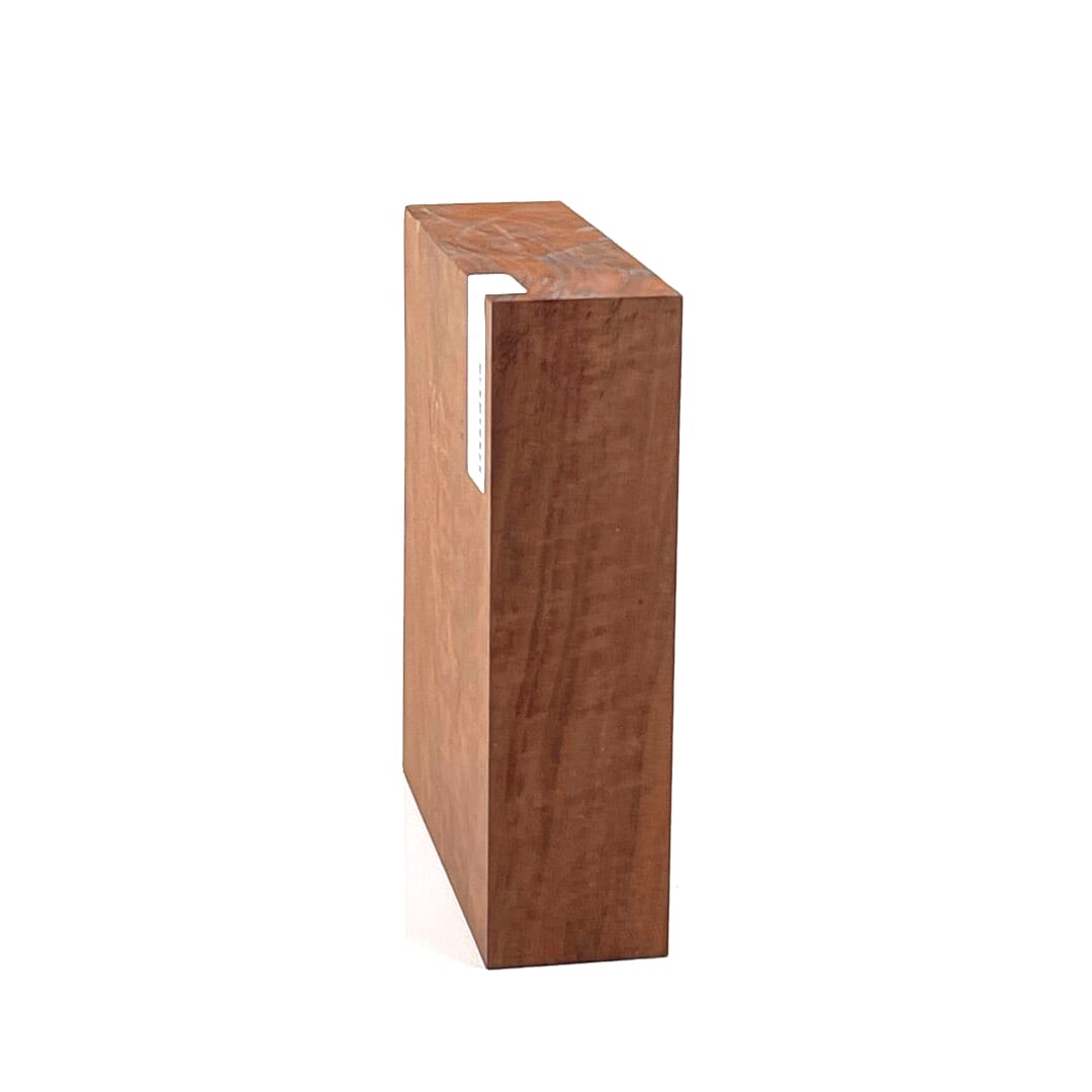 Figured Red Gum , Bowl Blank, 250 X 230 X 68, , Right Side