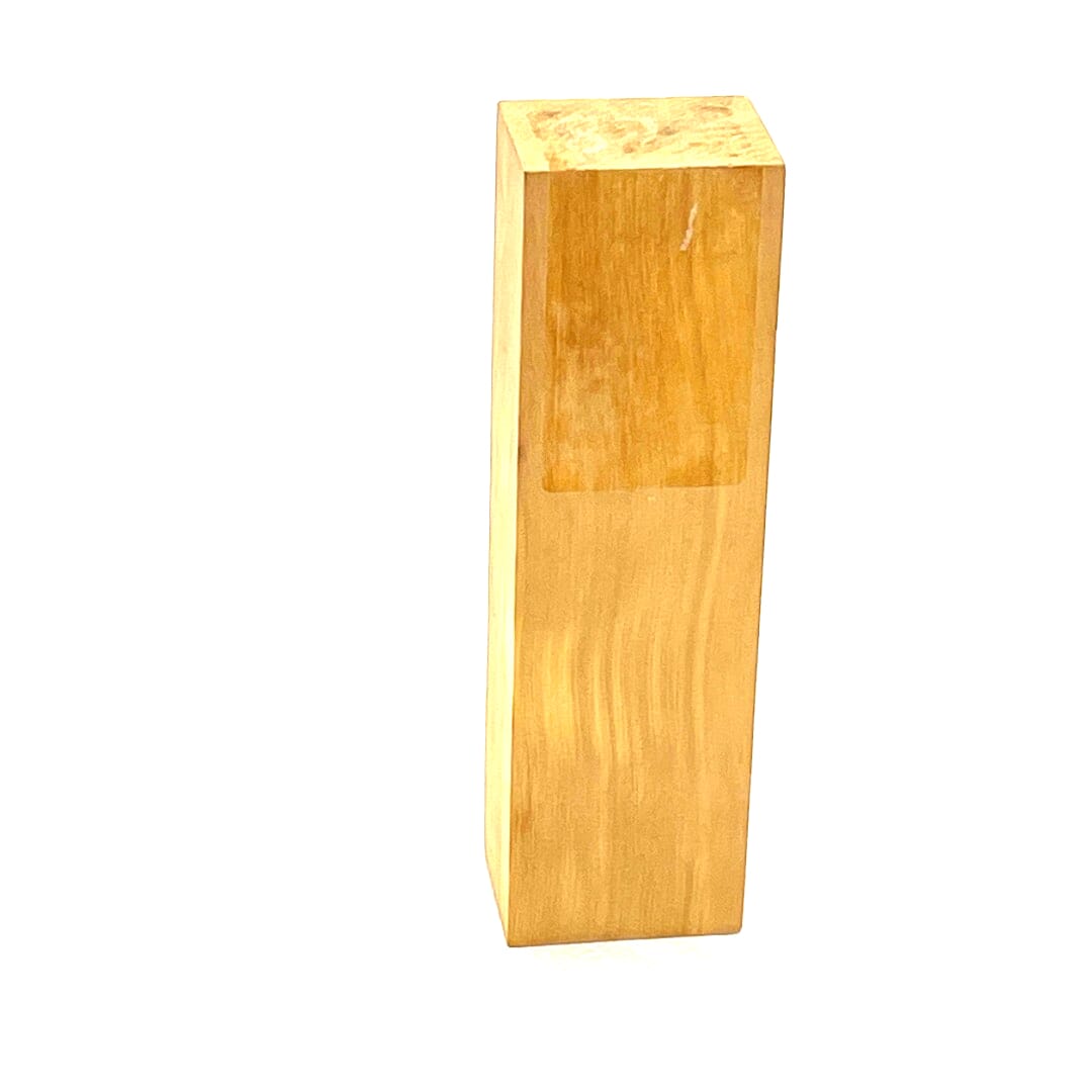 Figured Huon Pine, Handle Block Stabilized , 150 X 45 X 36, Carving , Left Side