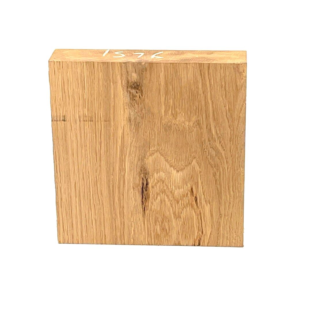 American White Oak, Bowl Blank, 195 X 195 X 46, , Left Side