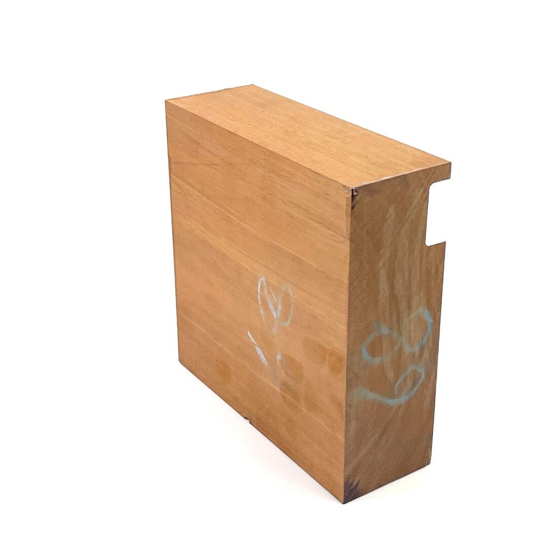 Mahogany, Bowl Blank, 195 X 195 X 68, , Back Side