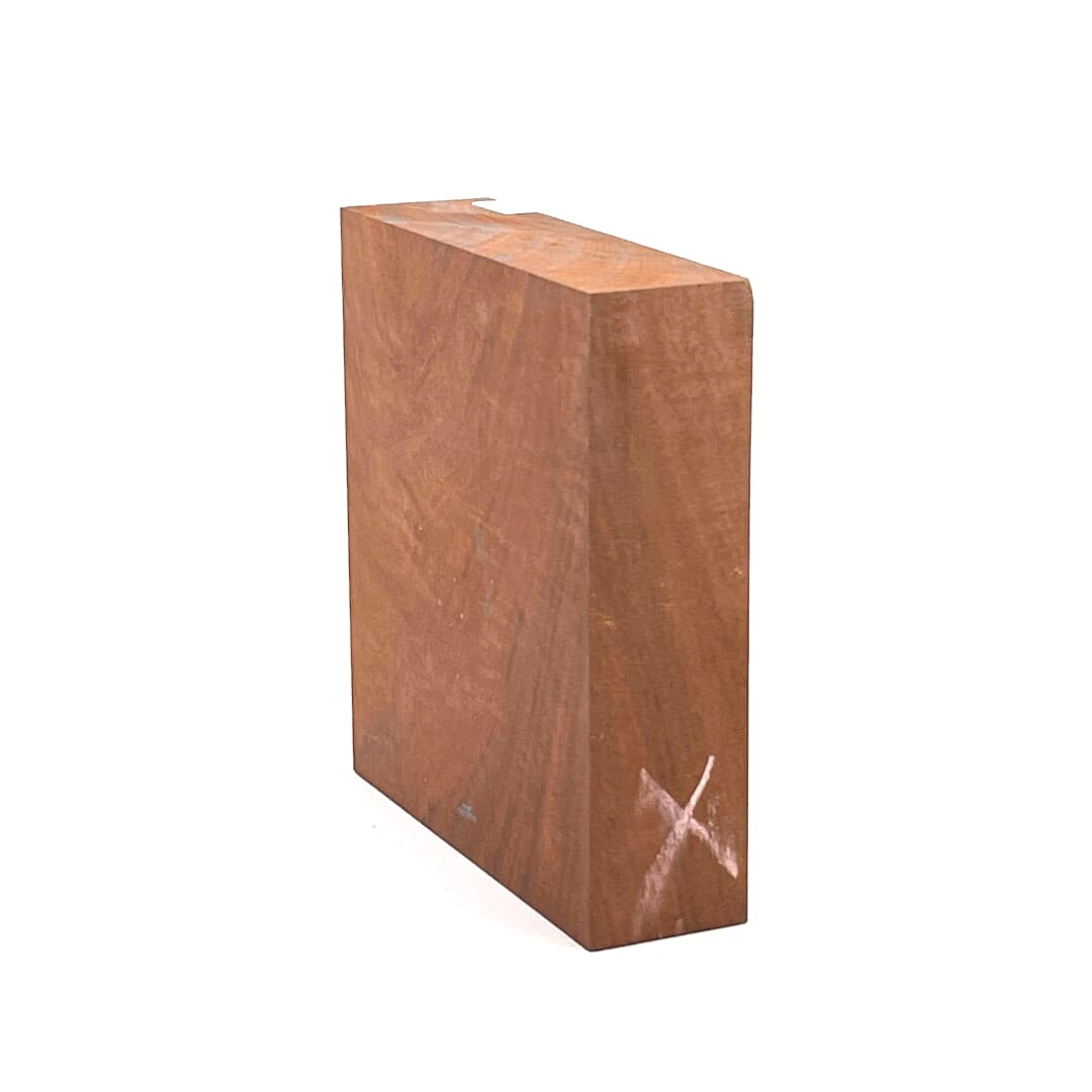 Figured Red Gum , Bowl Blank, 250 X 230 X 68, , Back Side