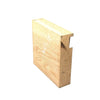 American White Oak, Bowl Blank, 185 X 180 X 45, , Back Side