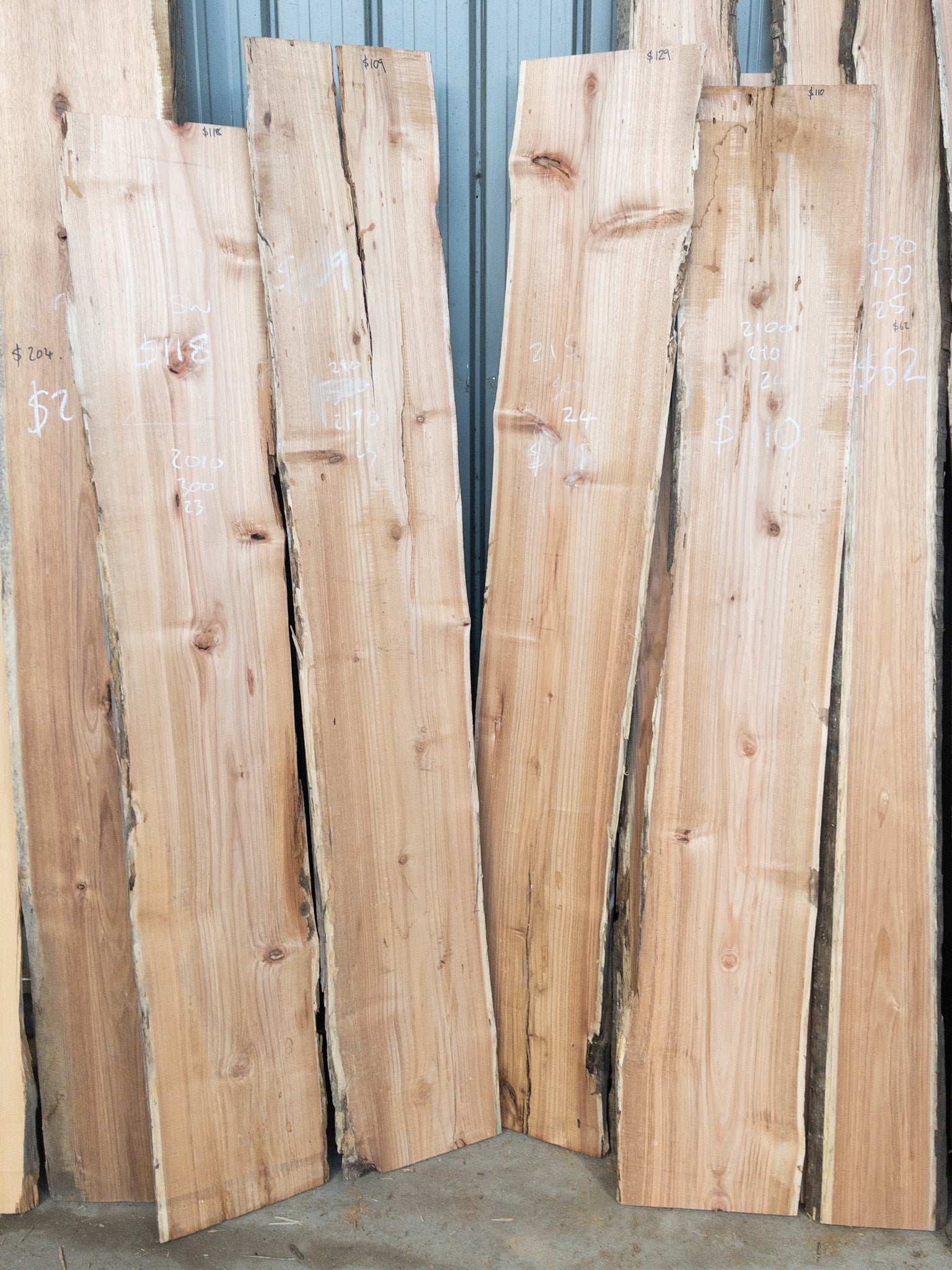 Silver Wattle timber slabs