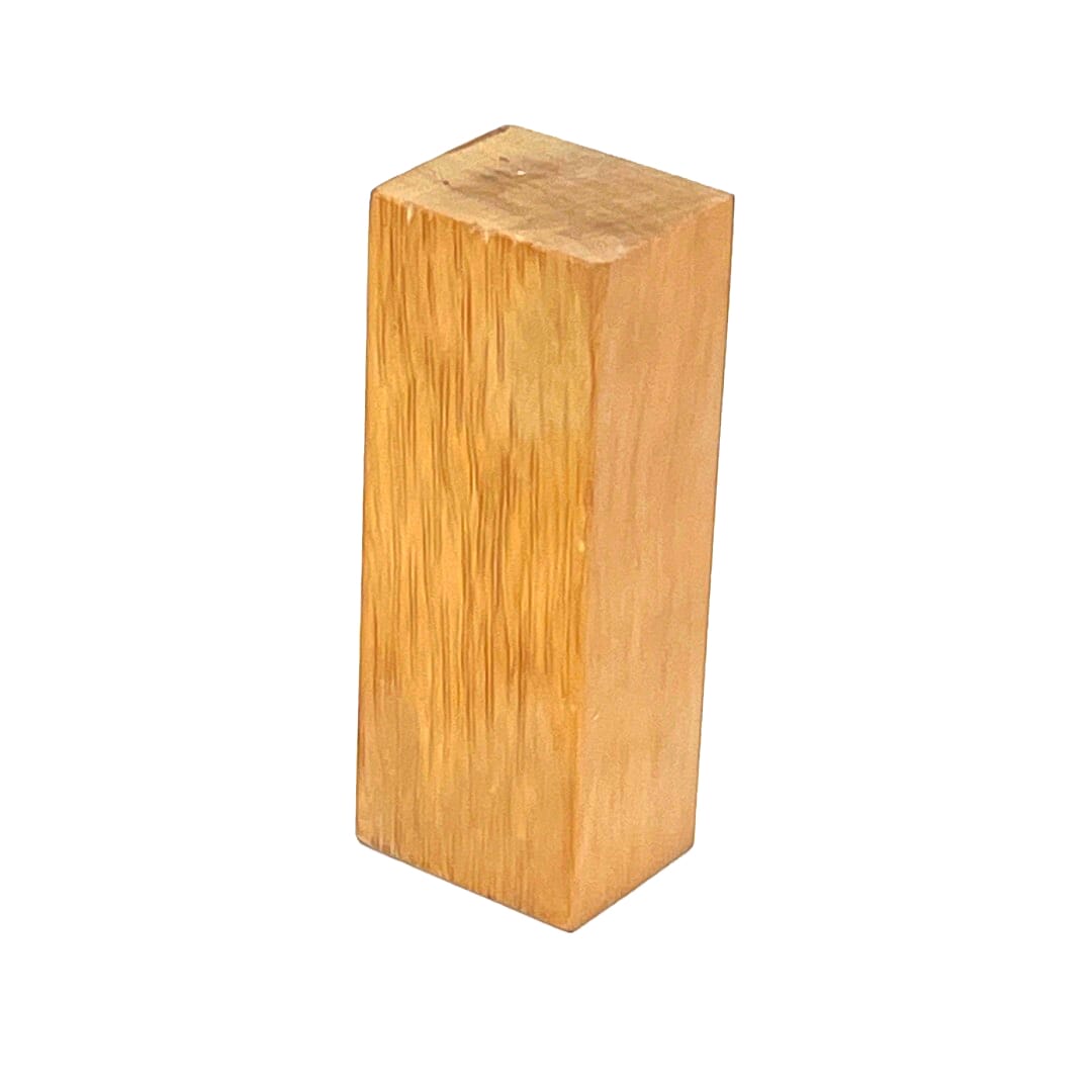 Figured Huon Pine Knife Handle Block Stabilized  119 X 45 X 35 - W000240