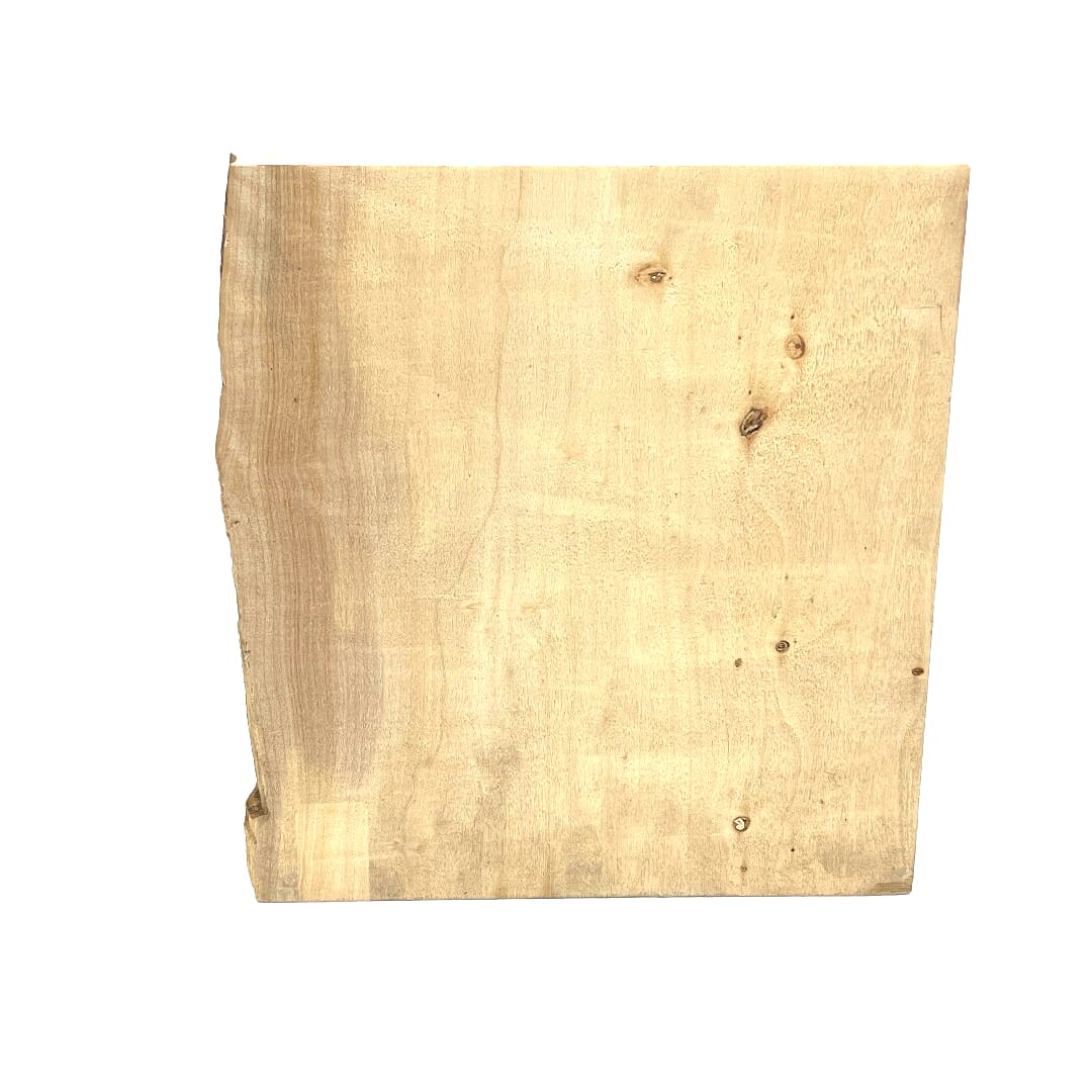 Figured Poplar, Bowl Blank, 370 X 330 X 68, , Left Side